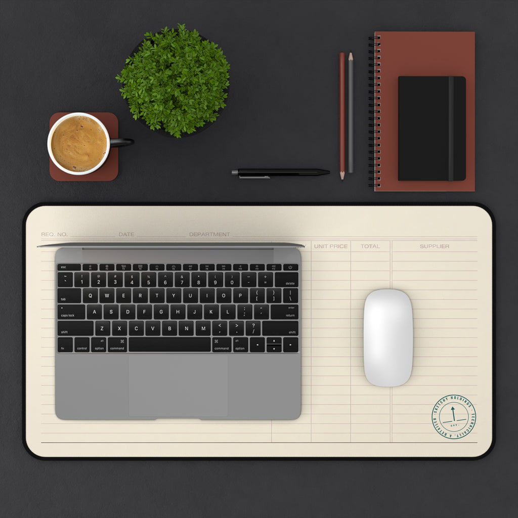 MAT, DESK, LEDGER-RULED — STANDARD ISSUE
