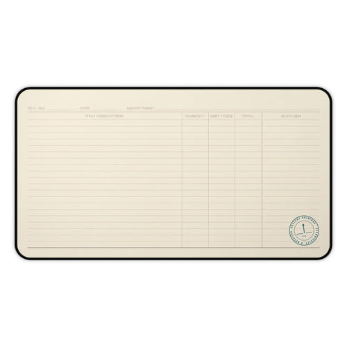 MAT, DESK, LEDGER-RULED — STANDARD ISSUE