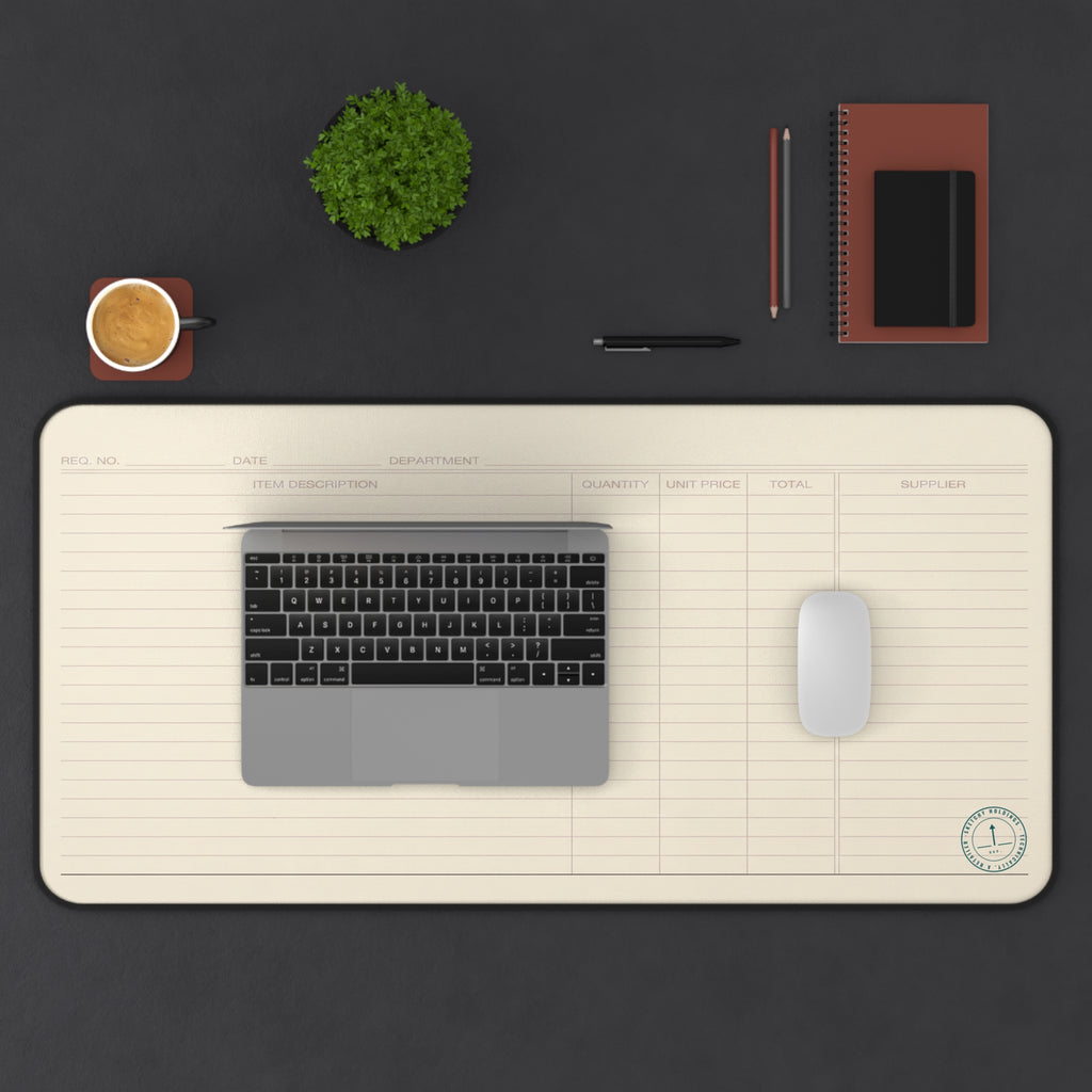 MAT, DESK, LEDGER-RULED — STANDARD ISSUE