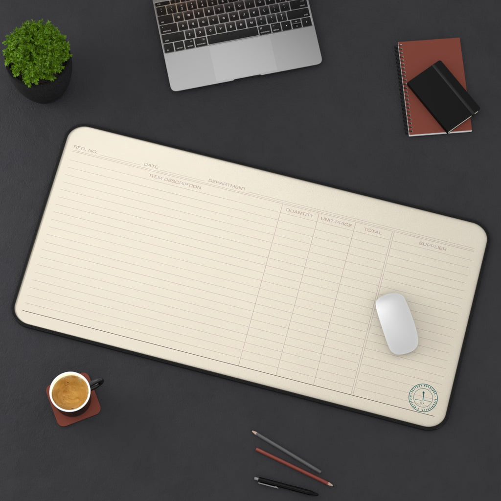 MAT, DESK, LEDGER-RULED — STANDARD ISSUE