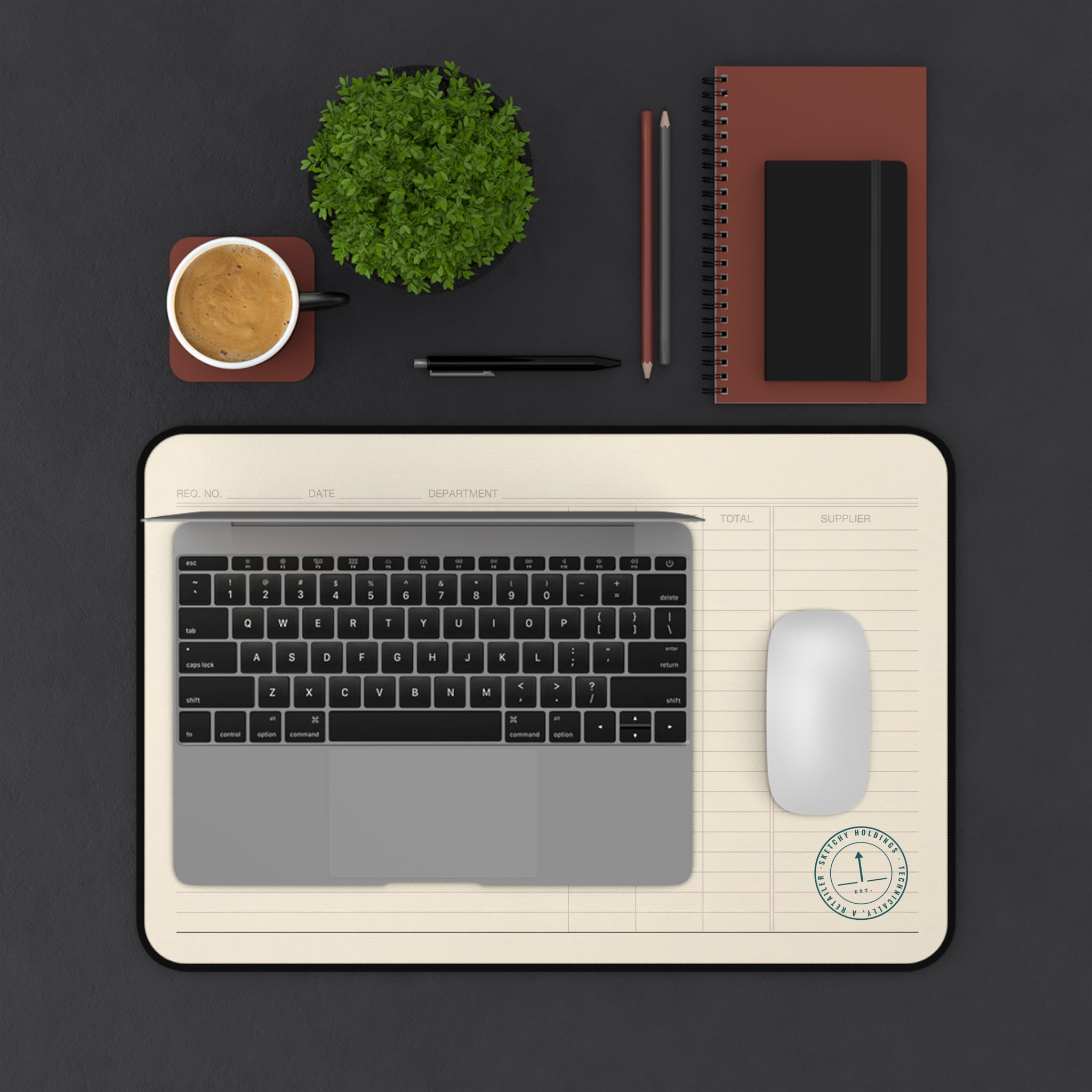 MAT, DESK, LEDGER-RULED — STANDARD ISSUE