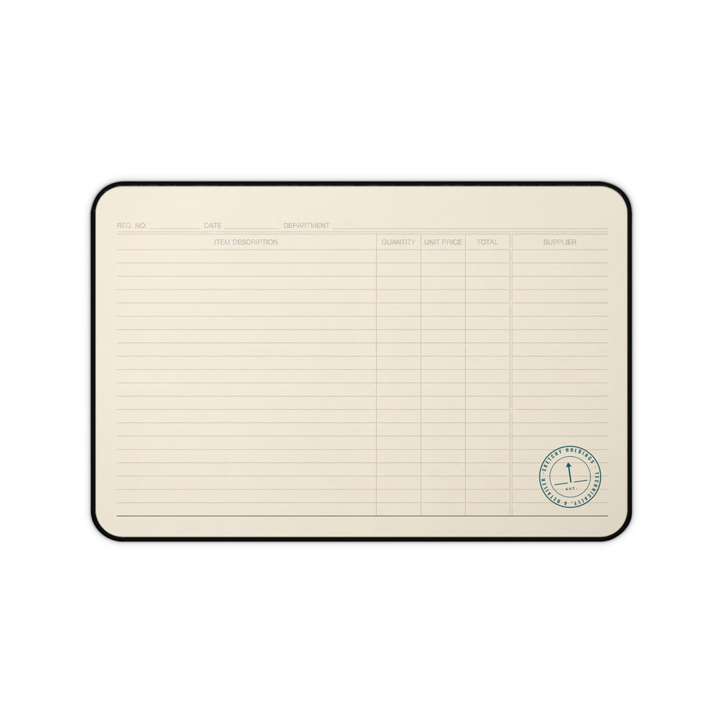 MAT, DESK, LEDGER-RULED — STANDARD ISSUE