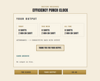 PUNCH CLOCK, DIGITAL — EFFICIENCY MODEL