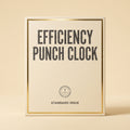 PUNCH CLOCK, DIGITAL — EFFICIENCY MODEL