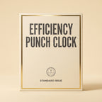 PUNCH CLOCK, DIGITAL — EFFICIENCY MODEL
